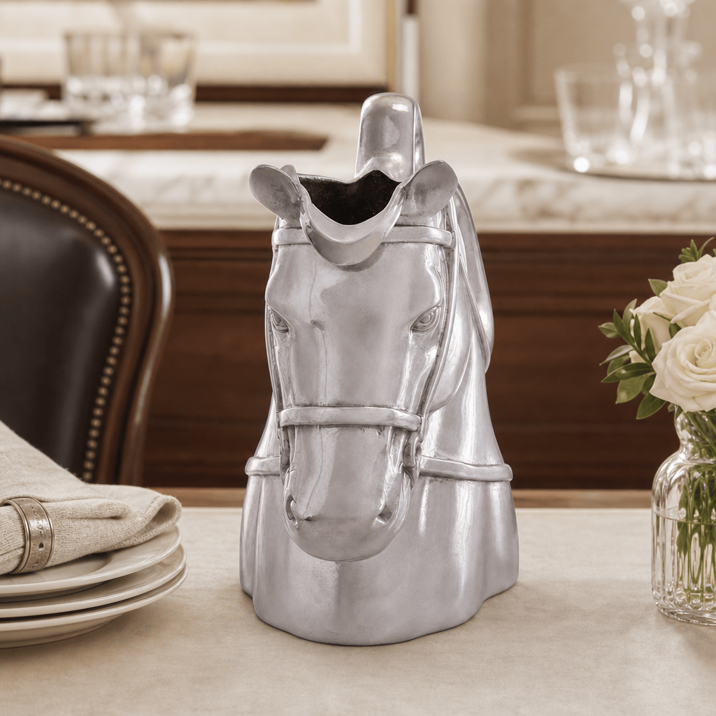 Arthur Court Equestrian Thoroughbred Pitcher