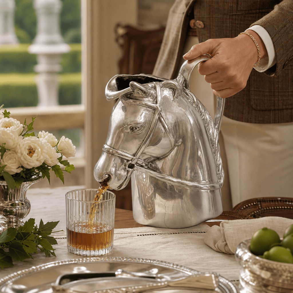 Arthur Court Equestrian Thoroughbred Pitcher