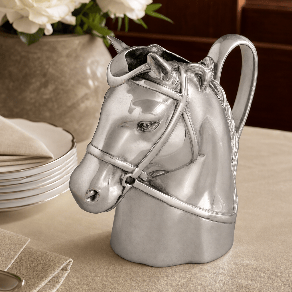 Arthur Court Equestrian Thoroughbred Pitcher