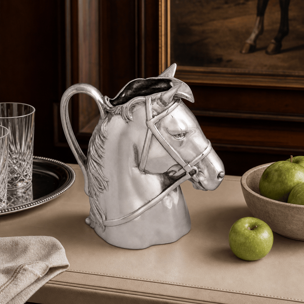 Arthur Court Equestrian Thoroughbred Pitcher
