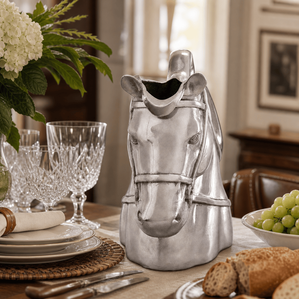 Arthur Court Equestrian Thoroughbred Pitcher