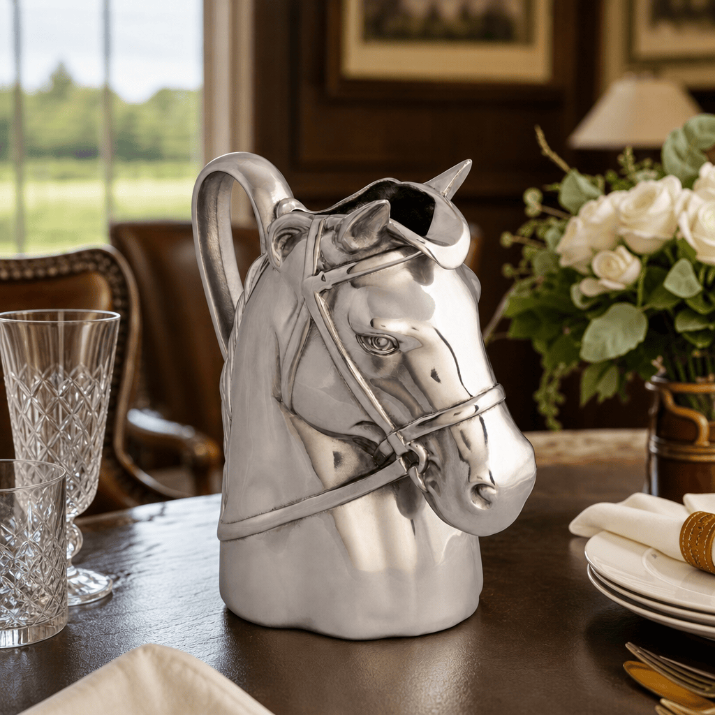 Arthur Court Equestrian Thoroughbred Pitcher