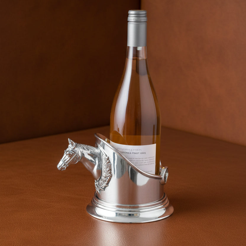 Arthur Court Equestrian Wine Caddy - Horse Head