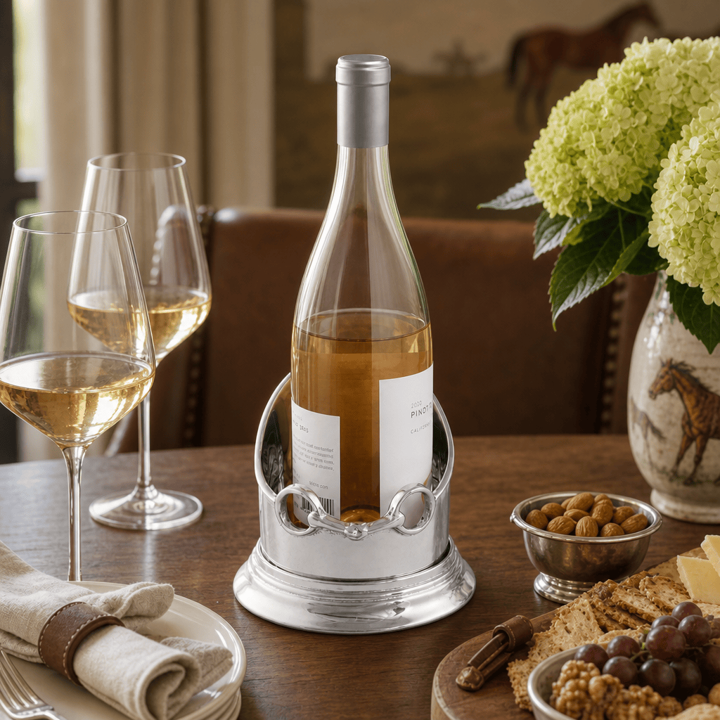 Arthur Court Equestrian Wine Caddy - Horse Head
