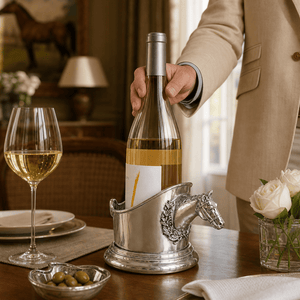 Arthur Court Equestrian Wine Caddy - Horse Head