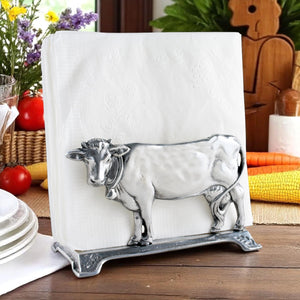Arthur Court Farmer's Market Cow Napkin Holder