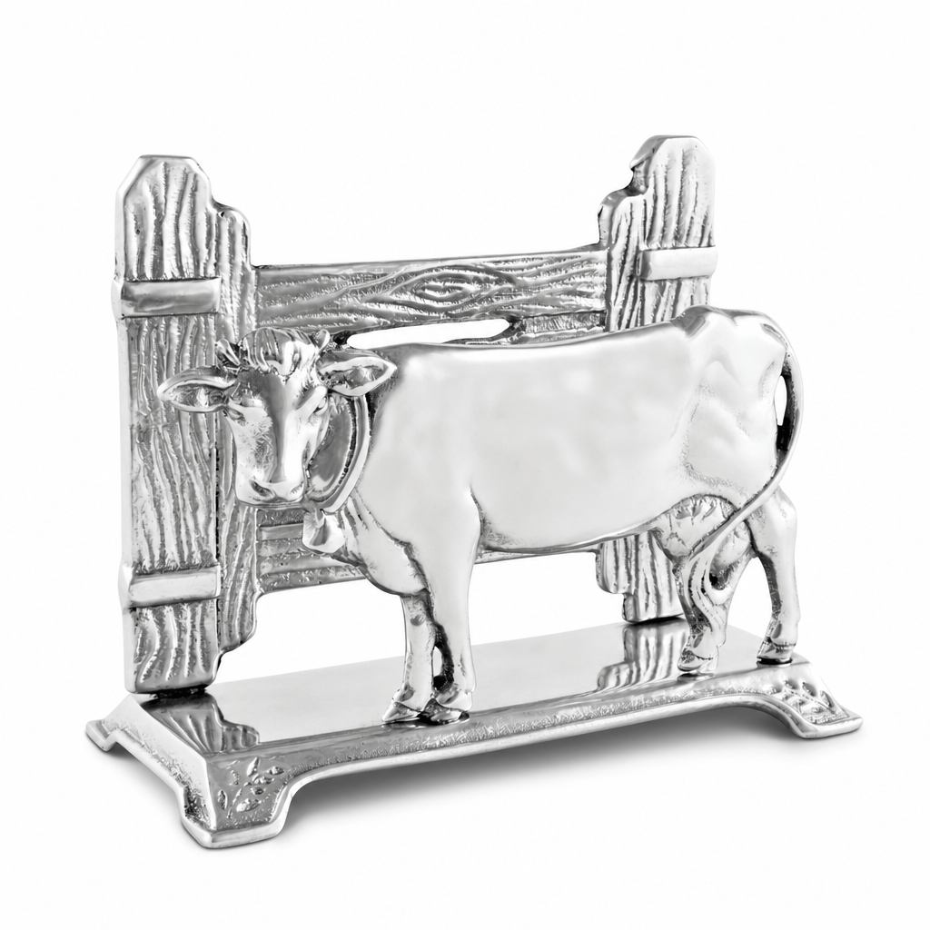 Arthur Court Farmer's Market Cow Napkin Holder