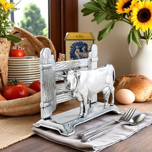 Arthur Court Farmer's Market Cow Napkin Holder