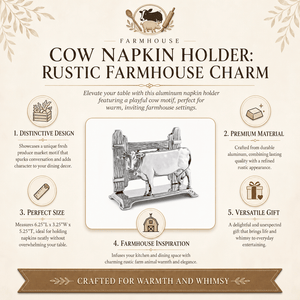 Arthur Court Farmer's Market Cow Napkin Holder