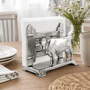 Arthur Court Farmer's Market Cow Napkin Holder