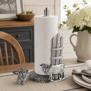 Arthur Court Farmer's Market Cow Paper Towel Holder