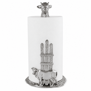 Arthur Court Farmer's Market Cow Paper Towel Holder