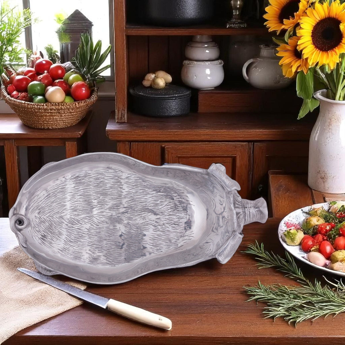 Arthur Court Farmer's Market Pig Carving Tray