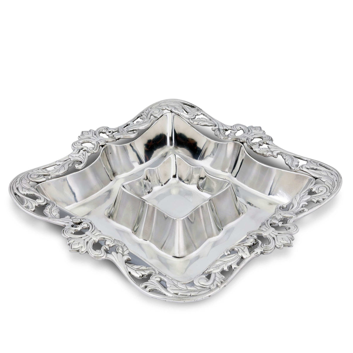 Arthur Court Fleur De Lis Acanthus Chip and Dip