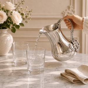 Arthur Court Fleur De Lis Acanthus Pitcher