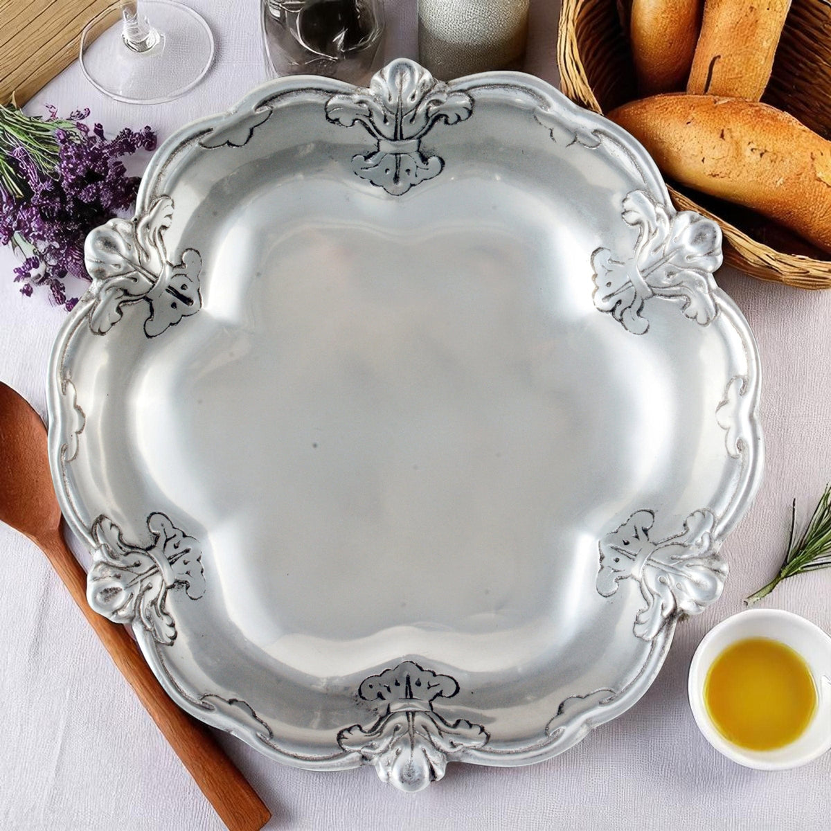 Arthur Court Fleur De Lis Fleur-De-Lis 10 Bowl