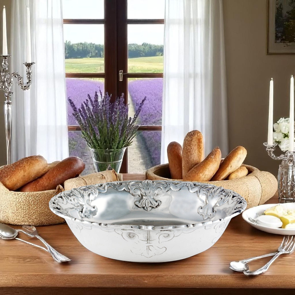 Arthur Court Fleur De Lis Fleur-De-Lis 12 Bowl