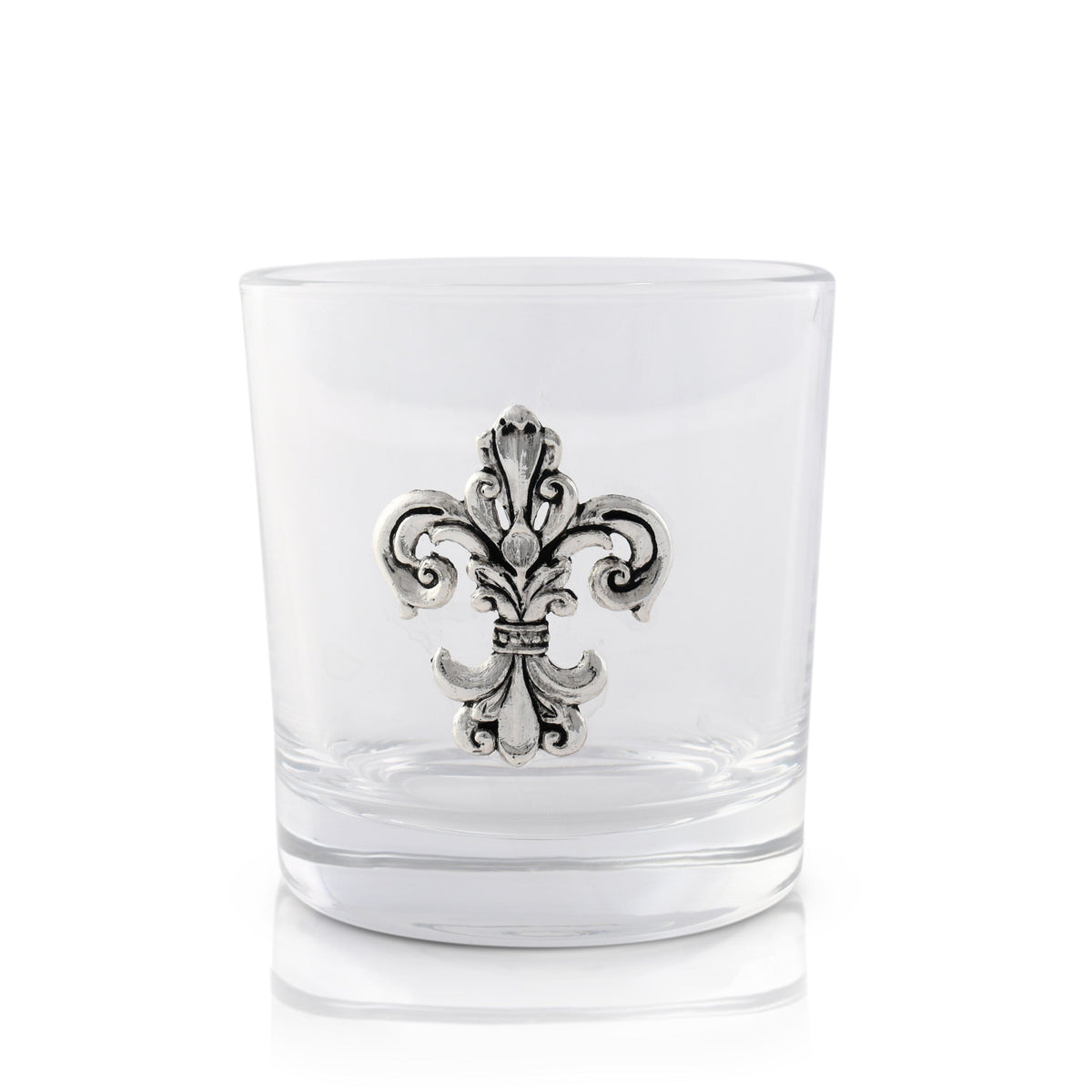 Arthur Court Fleur De Lis Fleur-de-Lis Bar Glasses Set of 4