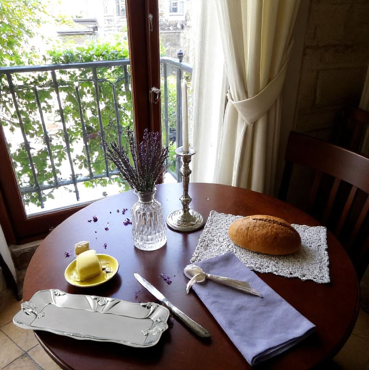 Arthur Court Fleur De Lis Fleur-De-Lis Bread Tray 6x12