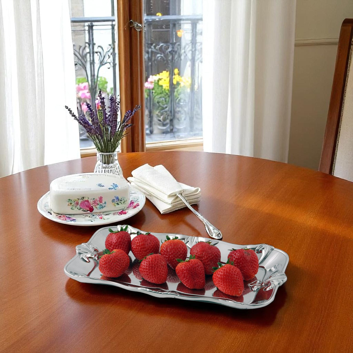 Arthur Court Fleur De Lis Fleur-De-Lis Bread Tray 6x12