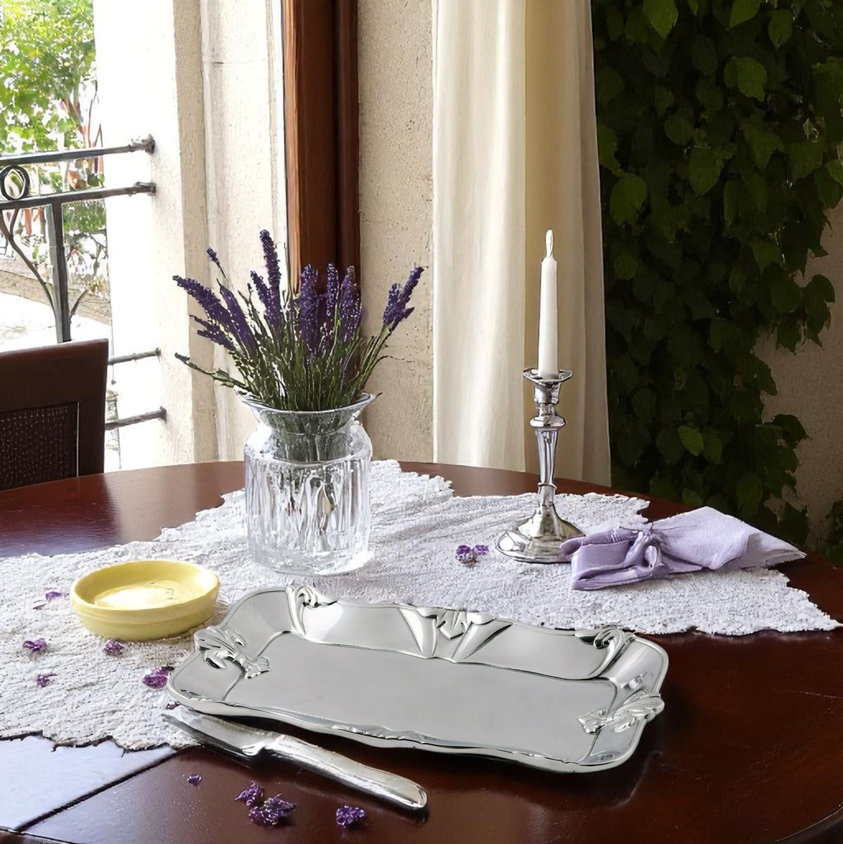 Arthur Court Fleur De Lis Fleur-De-Lis Bread Tray 6x12