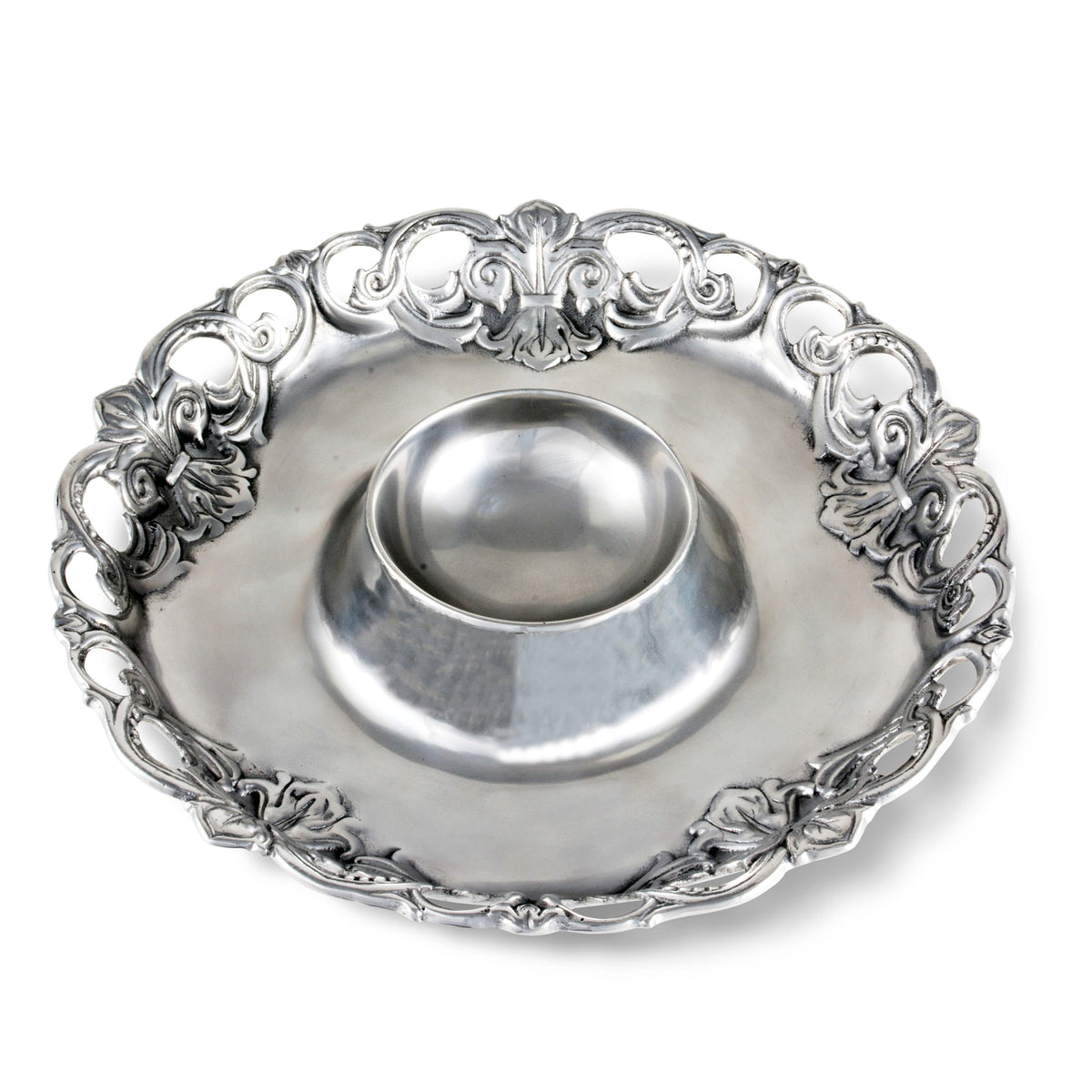 Arthur Court Fleur De Lis Fleur-De-Lis Chip and Dip