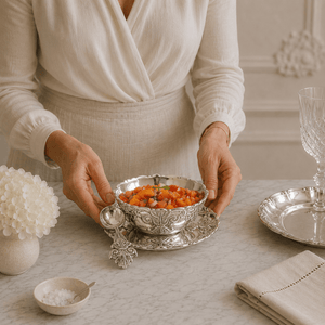 Arthur Court Fleur De Lis Fleur-De-Lis Condiment Server