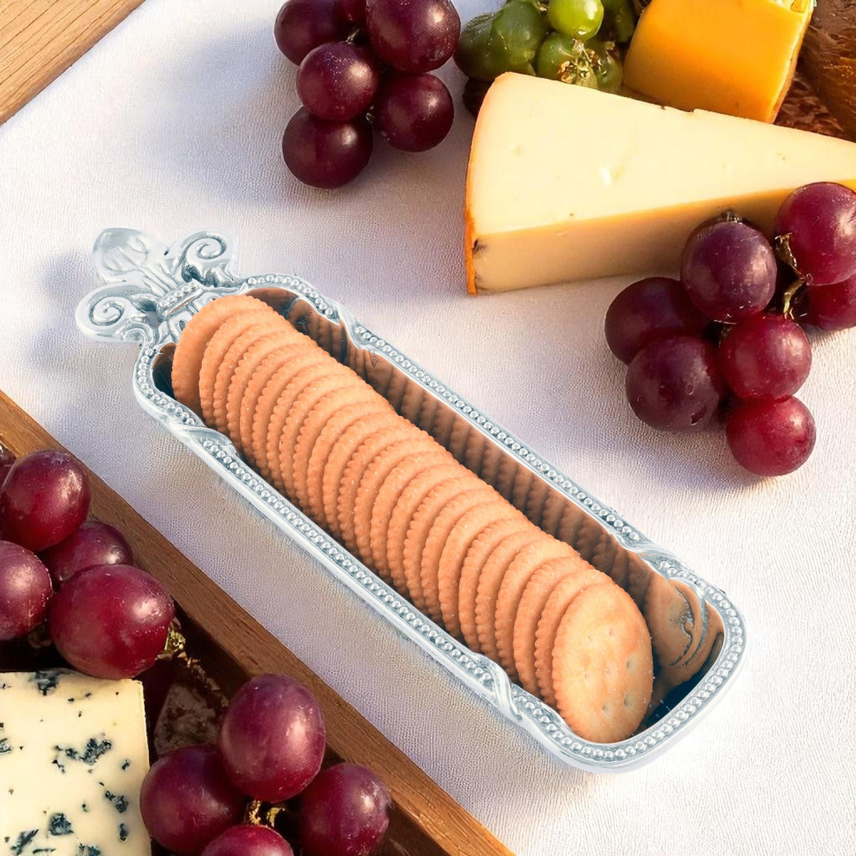 Arthur Court Fleur De Lis Fleur De Lis Cracker Serving Tray