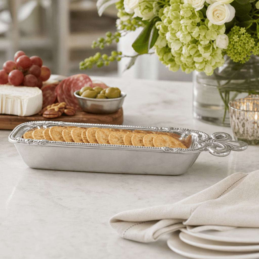 Arthur Court Fleur De Lis Fleur De Lis Cracker Serving Tray