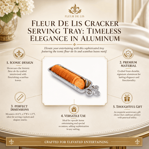 Arthur Court Fleur De Lis Fleur De Lis Cracker Serving Tray