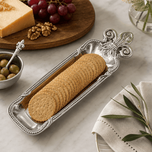 Arthur Court Fleur De Lis Fleur De Lis Cracker Serving Tray