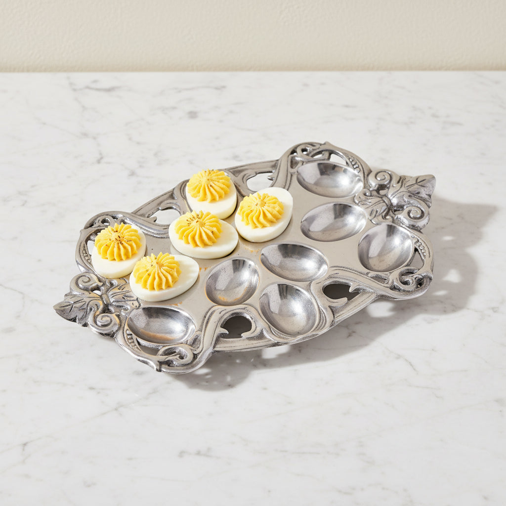 Arthur Court Fleur De Lis Fleur-De-Lis Deviled Egg Holder