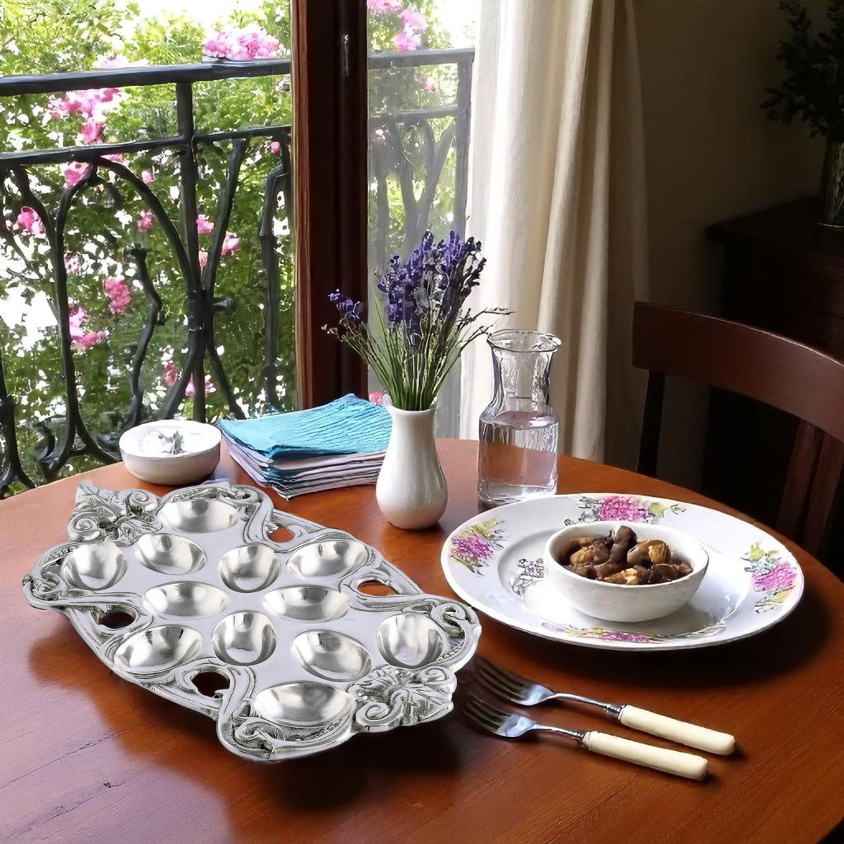 Arthur Court Fleur De Lis Fleur-De-Lis Deviled Egg Holder