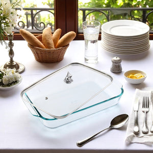 Arthur Court Fleur De Lis Fleur-de-Lis Lid with Pyrex 3 quart Baking Dish
