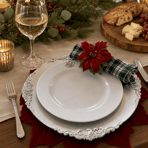 Arthur Court Fleur De Lis Fleur de lis Melamine Lunch Plates - Set of 4