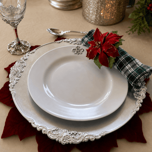 Arthur Court Fleur De Lis Fleur de lis Melamine Lunch Plates - Set of 4