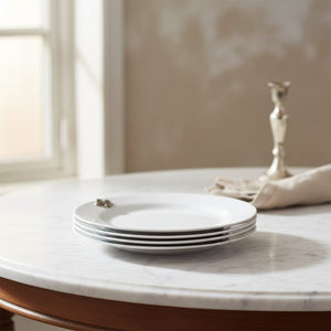 Arthur Court Fleur De Lis Fleur de lis Melamine Lunch Plates - Set of 4
