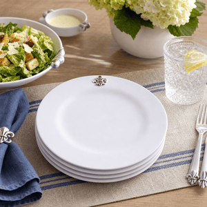 Arthur Court Fleur De Lis Fleur de lis Melamine Lunch Plates - Set of 4