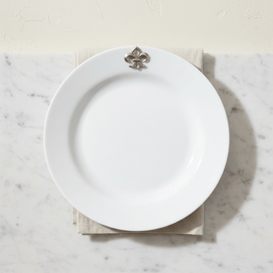 Arthur Court Fleur De Lis Fleur de lis Melamine Lunch Plates - Set of 4