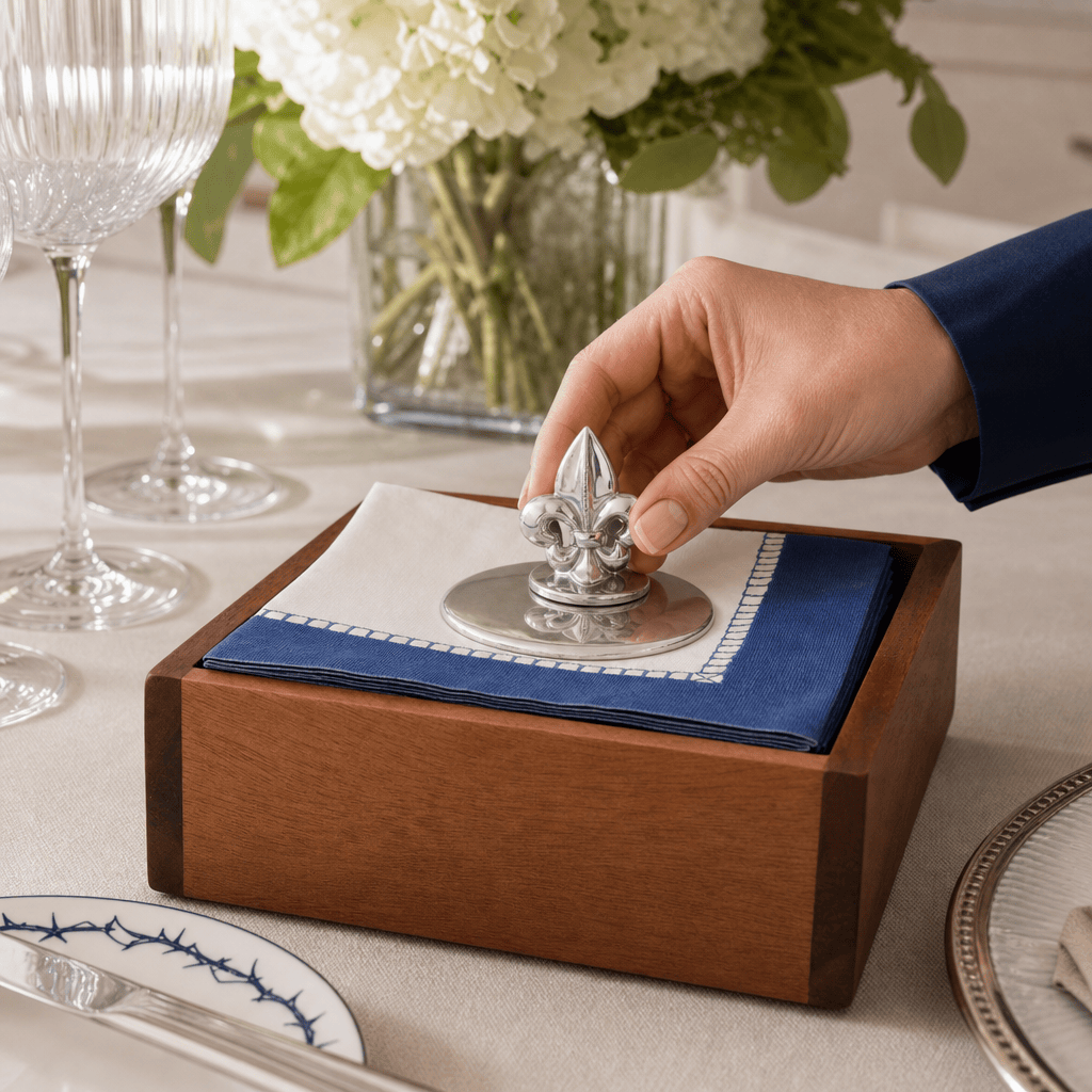 Arthur Court Fleur De Lis Fleur De Lis Napkin Weight