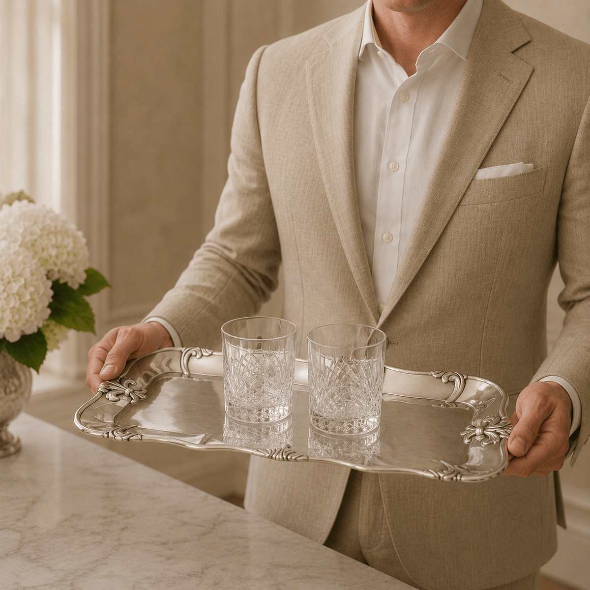 Arthur Court Fleur De Lis Fleur-De-Lis Oblong Tray