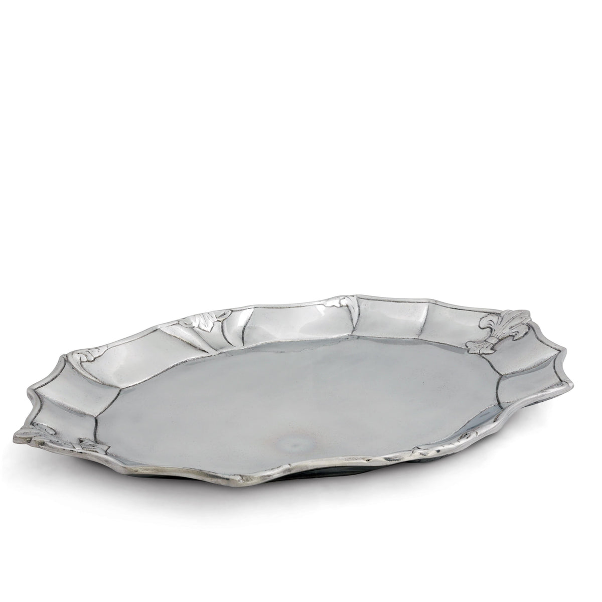 Arthur Court Fleur De Lis Fleur-De-Lis Oval Platter