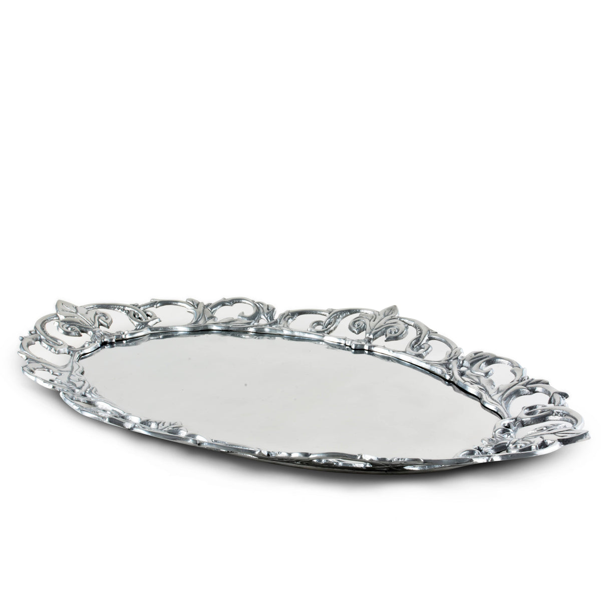 Arthur Court Fleur De Lis Fleur-De-Lis Oval Serving Tray