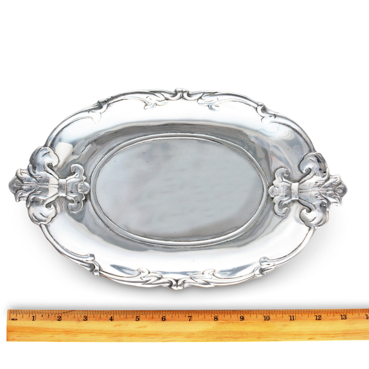 Arthur Court Fleur De Lis Fleur-De-Lis Oval Tray