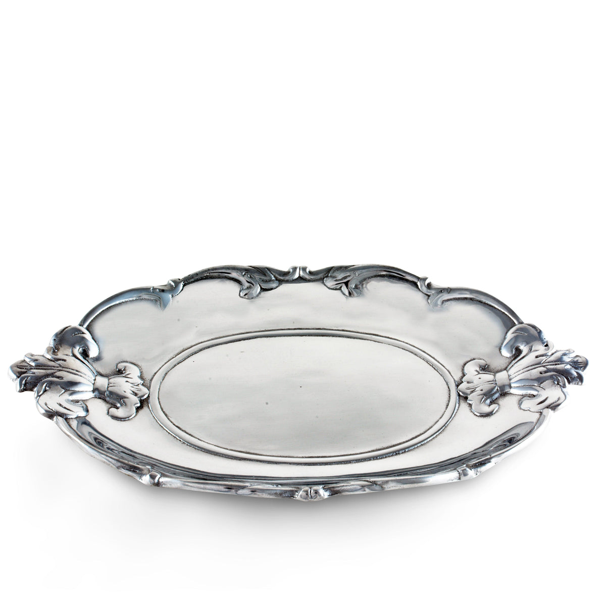 Arthur Court Fleur De Lis Fleur-De-Lis Oval Tray