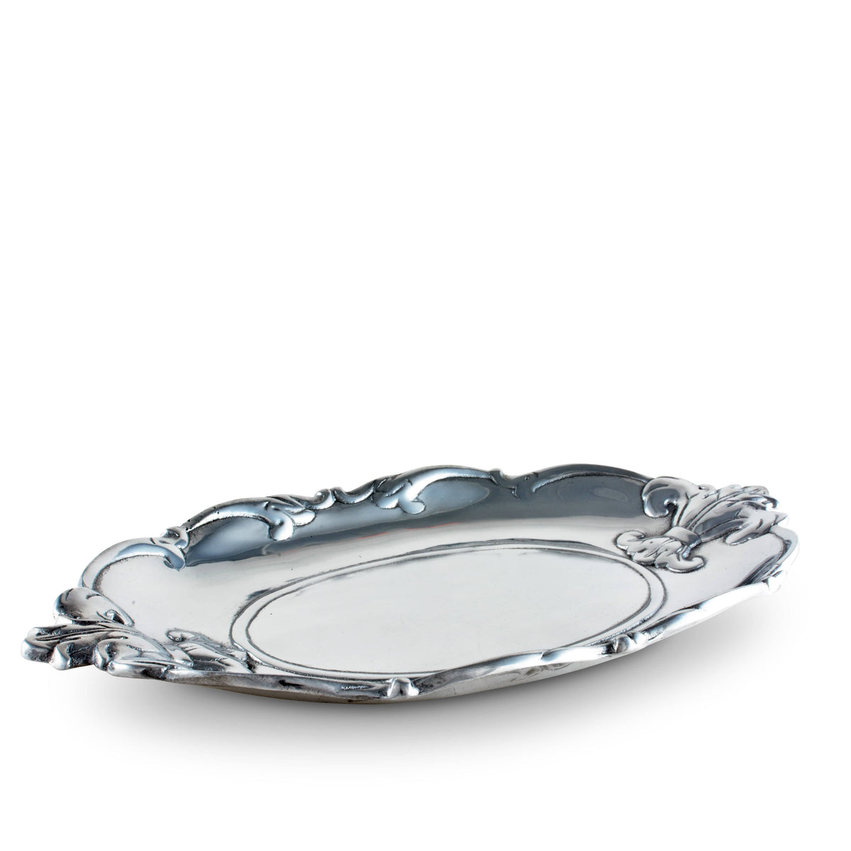 Arthur Court Fleur De Lis Fleur-De-Lis Oval Tray