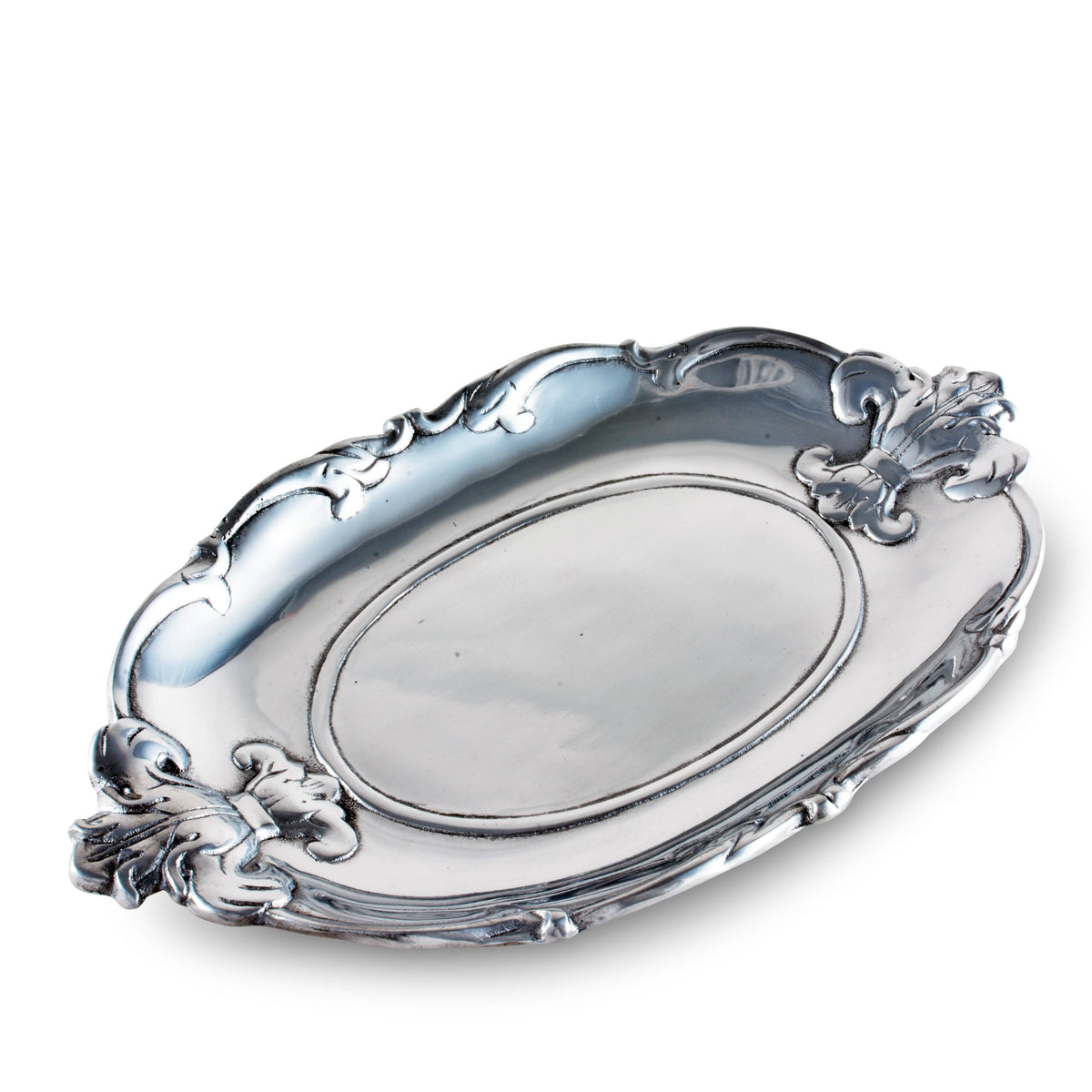Arthur Court Fleur De Lis Fleur-De-Lis Oval Tray