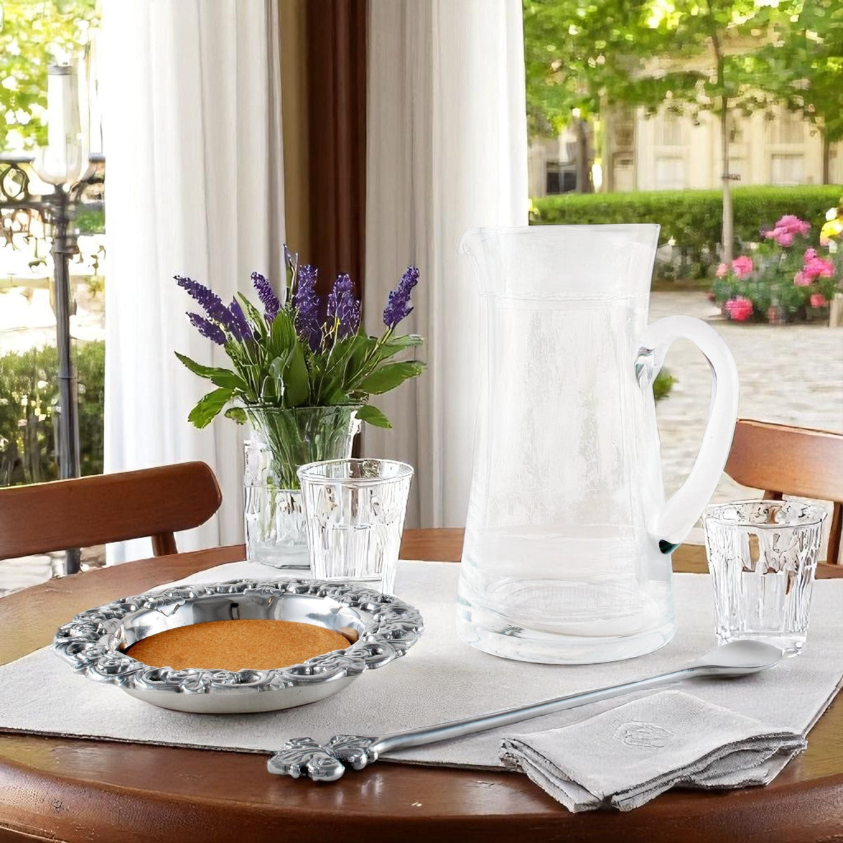 Arthur Court Fleur De Lis Fleur-De-Lis Pitcher Set