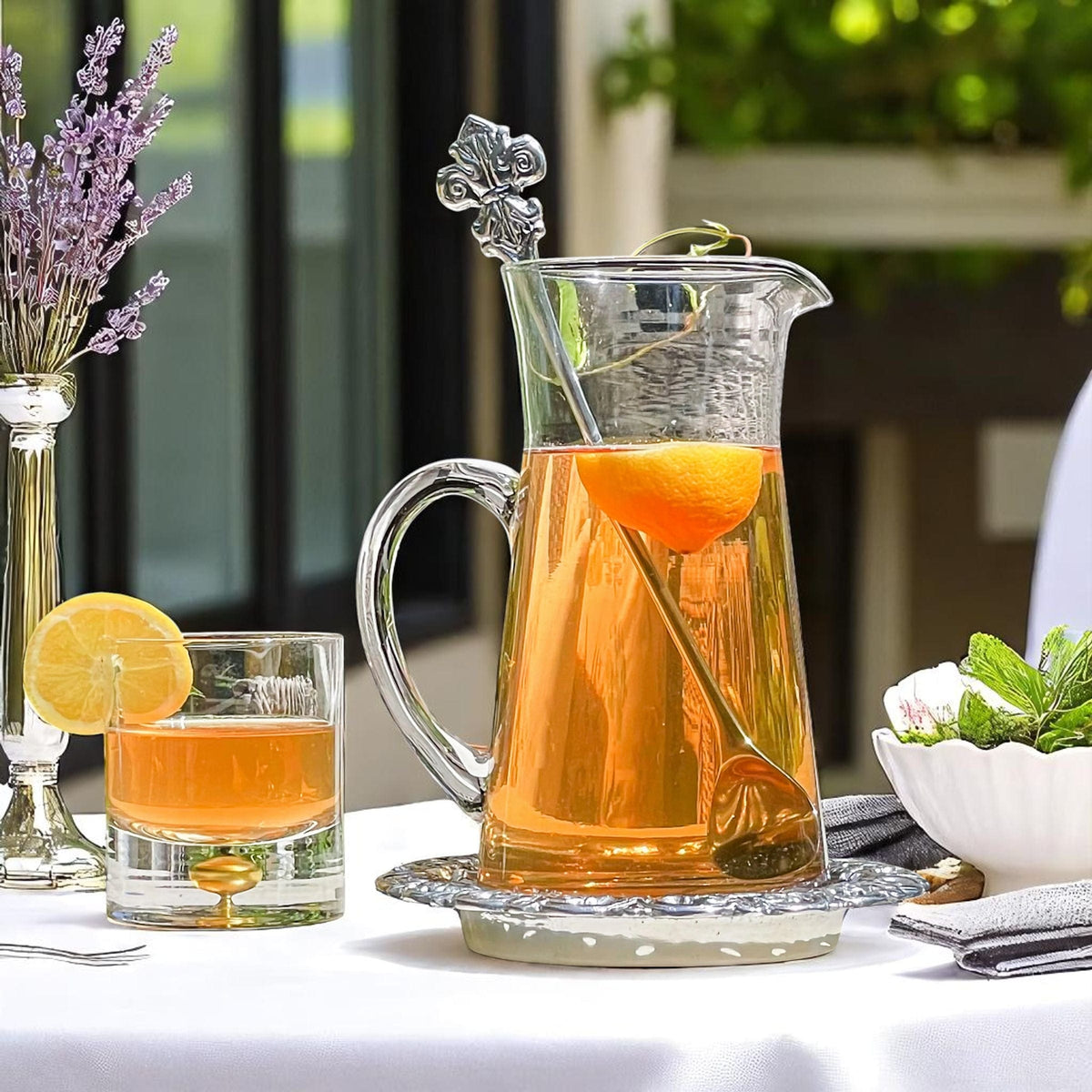 Arthur Court Fleur De Lis Fleur-De-Lis Pitcher Set