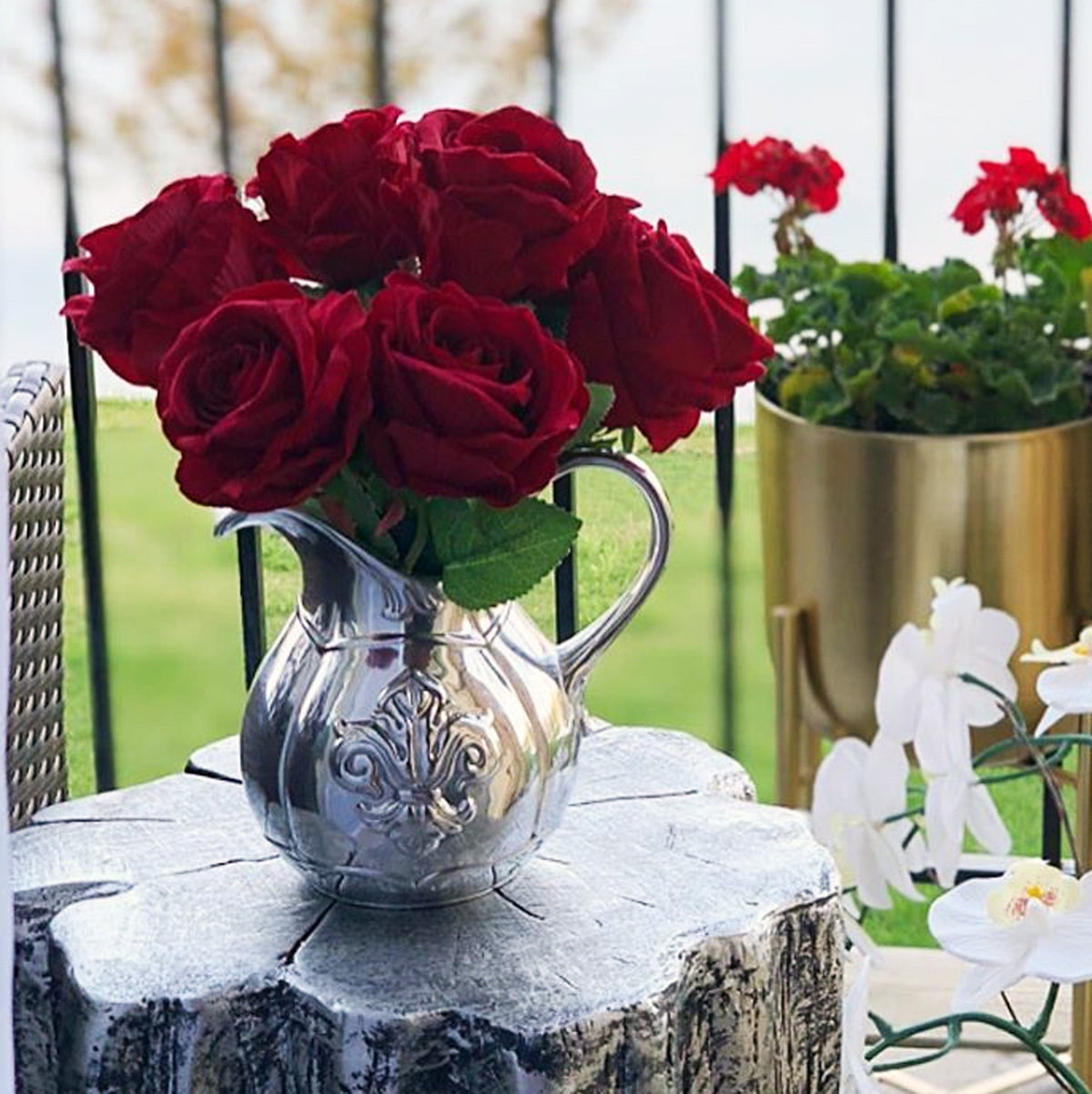 Arthur Court Fleur De Lis Fleur-De-Lis Pitcher Small